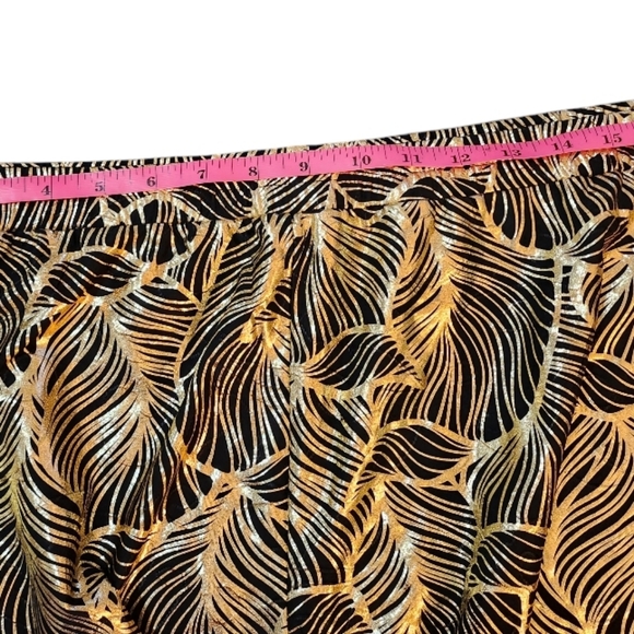 Masseys Abstract Print 2-piece Romper XL Metallic Material Very Unique! - Picture 11 of 15